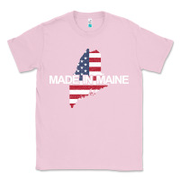 Bubblegum Pink made in maine american flag funny patriotic state lover gift Classic Tee - linhVisuals