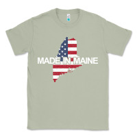 Matcha made in maine american flag funny patriotic state lover gift Classic Tee - linhVisuals