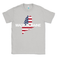 Moon Dust made in maine american flag funny patriotic state lover gift Classic Tee - linhVisuals