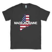 Smoke made in maine american flag funny patriotic state lover gift Classic Tee - linhVisuals