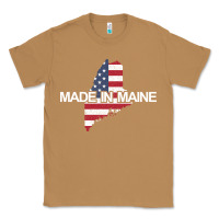 Toasted Coconut made in maine american flag funny patriotic state lover gift Classic Tee - linhVisuals