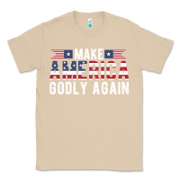 Mushroom make america godly again american flag letters christian quote Classic Tee - linhVisuals