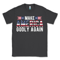 Smoke make america godly again american flag letters christian quote Classic Tee - linhVisuals