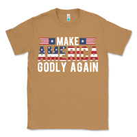 Toasted Coconut make america godly again american flag letters christian quote Classic Tee - linhVisuals