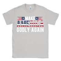 Moon Dust make america godly again american flag letters christian quote Classic Tee - linhVisuals
