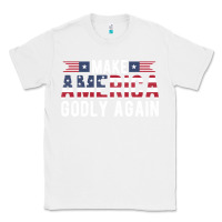 White make america godly again american flag letters christian quote Classic Tee - linhVisuals