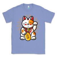 Colony Blue maneki neko lucky cat money feline japanese good luck charm kitten gif Classic Tee - linhVisuals