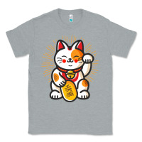 Heather Grey maneki neko lucky cat money feline japanese good luck charm kitten gif Classic Tee - linhVisuals