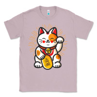 Lilac maneki neko lucky cat money feline japanese good luck charm kitten gif Classic Tee - linhVisuals
