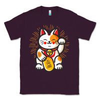 Plum maneki neko lucky cat money feline japanese good luck charm kitten gif Classic Tee - linhVisuals