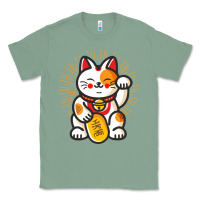 Sage maneki neko lucky cat money feline japanese good luck charm kitten gif Classic Tee - linhVisuals