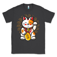 Smoke maneki neko lucky cat money feline japanese good luck charm kitten gif Classic Tee - linhVisuals