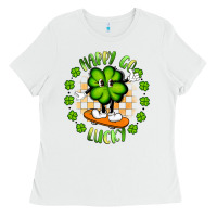 White happy go lucky Ladies Tee - Artiststas