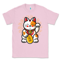 Bubblegum Pink maneki neko lucky cat money feline japanese good luck charm kitten gif Classic Tee - linhVisuals