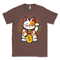 Chestnut maneki neko lucky cat money feline japanese good luck charm kitten gif Classic Tee - linhVisuals