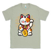 Matcha maneki neko lucky cat money feline japanese good luck charm kitten gif Classic Tee - linhVisuals