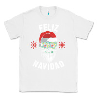 White mexican christmas sugar skull feliz navidad spanish speaking xmas gift Classic Tee - linhVisuals