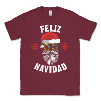 Burgundy mexican christmas sugar skull feliz navidad spanish speaking xmas gift Classic Tee - linhVisuals