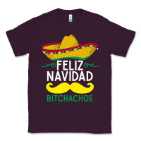Plum mexicans say feliz navidad bitchahos funny merry christmas sombrero Classic Tee - linhVisuals