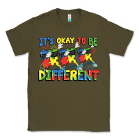 Army Green It's okay to be different Autism Classic Tee - FaDigitalArtStudio
