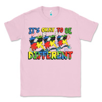 Bubblegum Pink It's okay to be different Autism Classic Tee - FaDigitalArtStudio