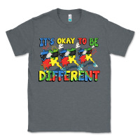 Charcoal Heather It's okay to be different Autism Classic Tee - FaDigitalArtStudio