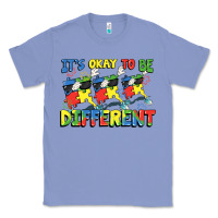 Colony Blue It's okay to be different Autism Classic Tee - FaDigitalArtStudio