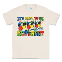 Natural It's okay to be different Autism Classic Tee - FaDigitalArtStudio