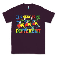 Plum It's okay to be different Autism Classic Tee - FaDigitalArtStudio