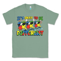 Sage It's okay to be different Autism Classic Tee - FaDigitalArtStudio