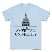 Dusty Blue american university Classic Tee - linhVisuals