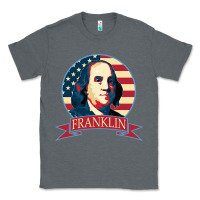 Charcoal Heather benjamin franklin Classic Tee - linhVisuals