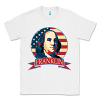 White benjamin franklin Classic Tee - linhVisuals