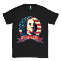 Black benjamin franklin Classic Tee - linhVisuals