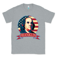 Heather Grey benjamin franklin Classic Tee - linhVisuals