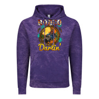 Cloud Purple western rodeo darlin' sunset sunflowers weapon Vintage Hoodie - BarkalooDesign