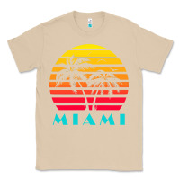 Mushroom miami 80s sunset Classic Tee - linhVisuals