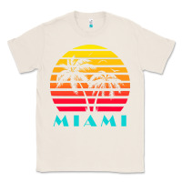Natural miami 80s sunset Classic Tee - linhVisuals
