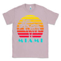 Lilac miami 80s sunset Classic Tee - linhVisuals