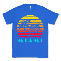 True Royal miami 80s sunset Classic Tee - linhVisuals