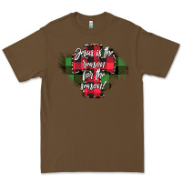 Cacao Jesus is the Reason For The Season Premium Tee - CowhideDigitalArt