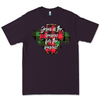 Plum Jesus is the Reason For The Season Premium Tee - CowhideDigitalArt