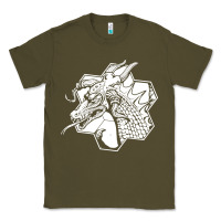 Army Green the fantasy trip megahex dragon Classic Tee - linhVisuals