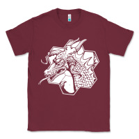 Burgundy the fantasy trip megahex dragon Classic Tee - linhVisuals
