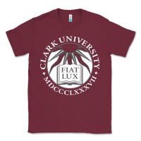Burgundy clark university Classic Tee - linhVisuals