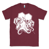 Burgundy the fantasy trip  octopus Classic Tee - linhVisuals