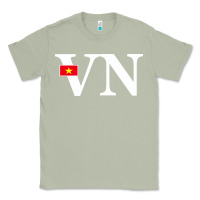 Matcha Vietnam Flag and Country Initials Classic Tee - linhVisuals