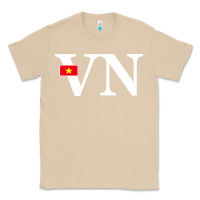 Mushroom Vietnam Flag and Country Initials Classic Tee - linhVisuals