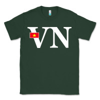 Sports Green Vietnam Flag and Country Initials Classic Tee - linhVisuals