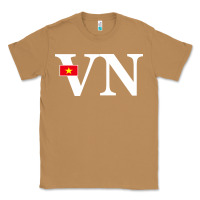 Toasted Coconut Vietnam Flag and Country Initials Classic Tee - linhVisuals